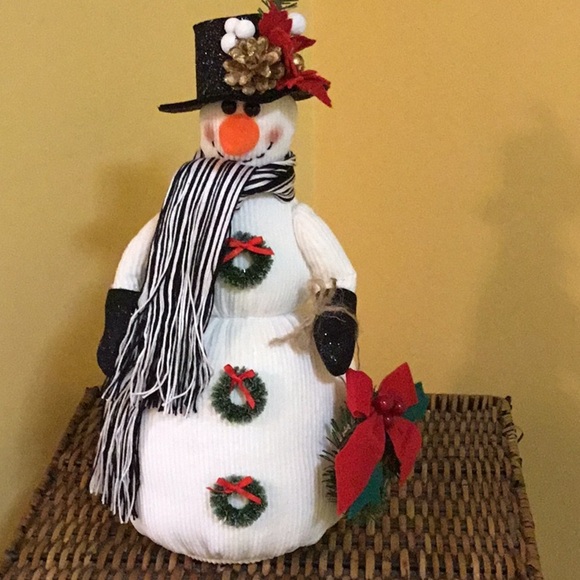 NWT Gentleman Snowman Handmade - Picture 1 of 12